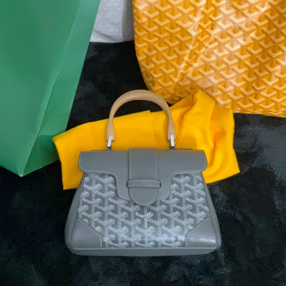 Goyard Grey Goyardine Mini Saigon